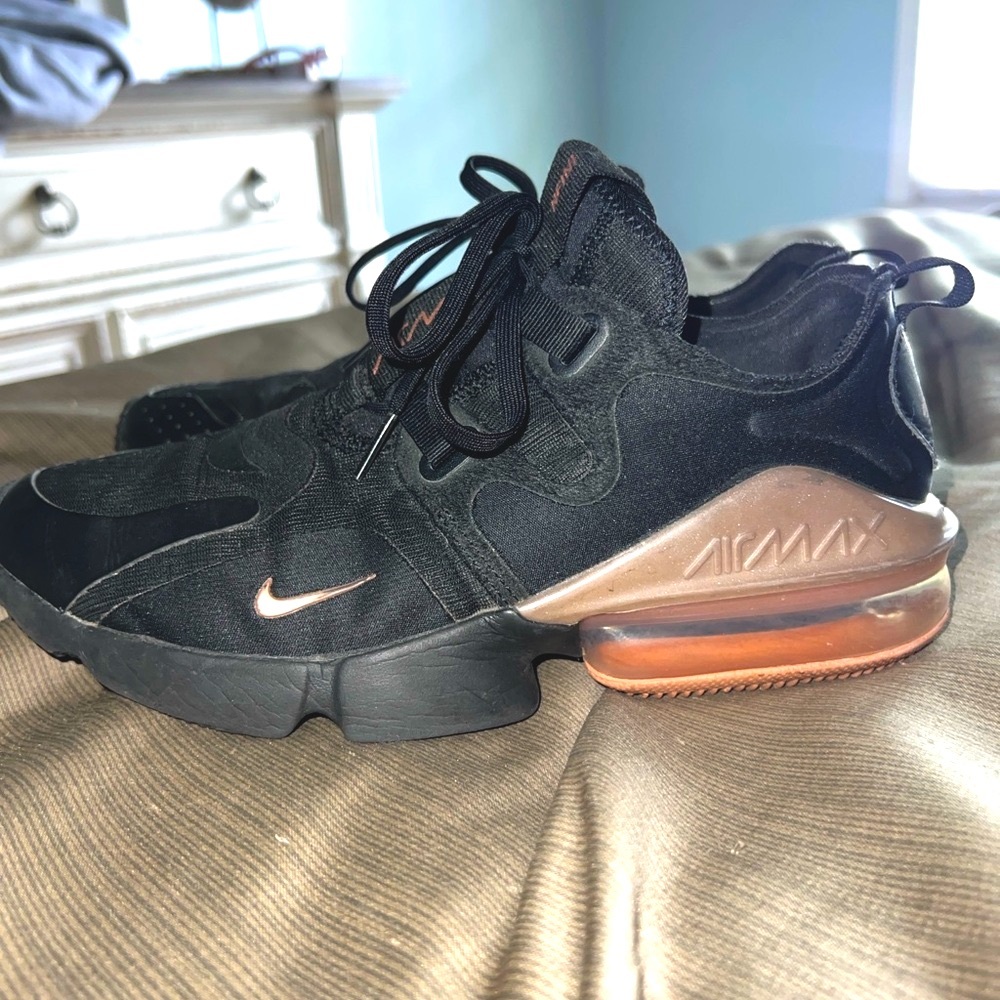 Nike Air Max Black and Bronze Sneakers - Picture 1 of 5